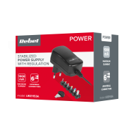 Stabiliserad strömförsörjning med justering Rebel 12V 1000mA