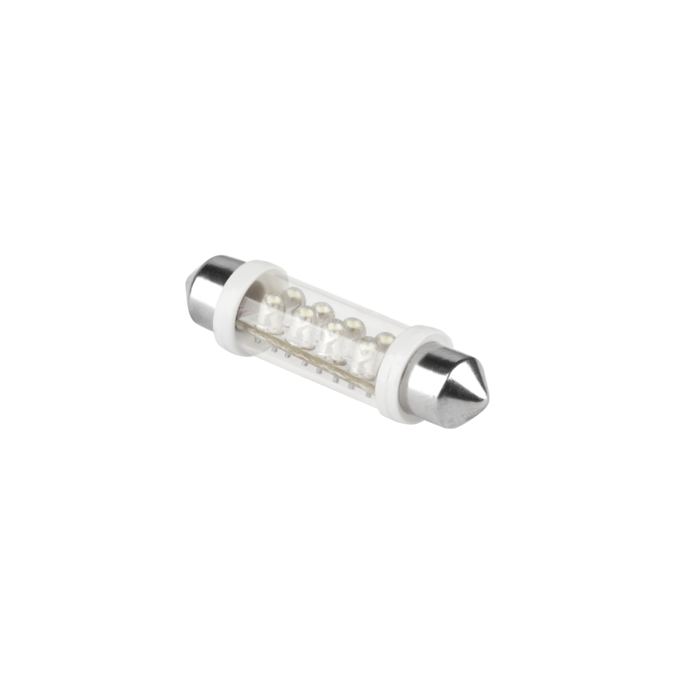 Żarówka samochodowa  LED 12V 10*42-8LED Sv8,5 biała