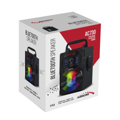 Högtalare med Bluetooth AudioCore, FM-radio, SD/MMC-kortplats, AUX, USB, fjärrkontroll, AC730 | HandlaSmidigt.se