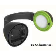 LED-lampa 3w1 från Maclean, för camping, skrivbord och ficklampa, 1W, 60-200lm, kallt vitt ljus 6000K, drivs av 3xAA 1,5V, MCE29