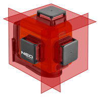 Laser 3D, czerwony, walizka, tarcza celownicza, magnetyczny uchwyt, ładowarka
