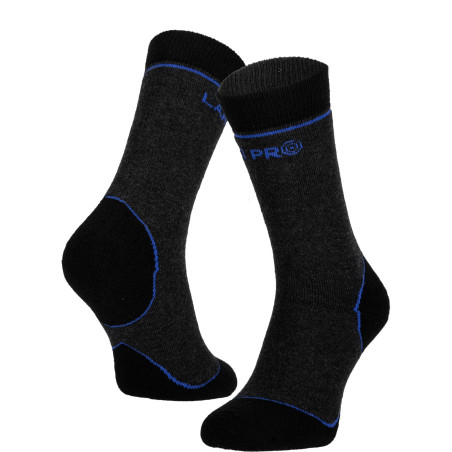 Strumpor, fodrade svart-grå, 1 par, '39-42', Lahti.