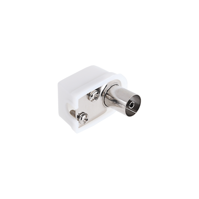 TV-antennuttag med vinklad kabelanslutning, liten, från Cabletech