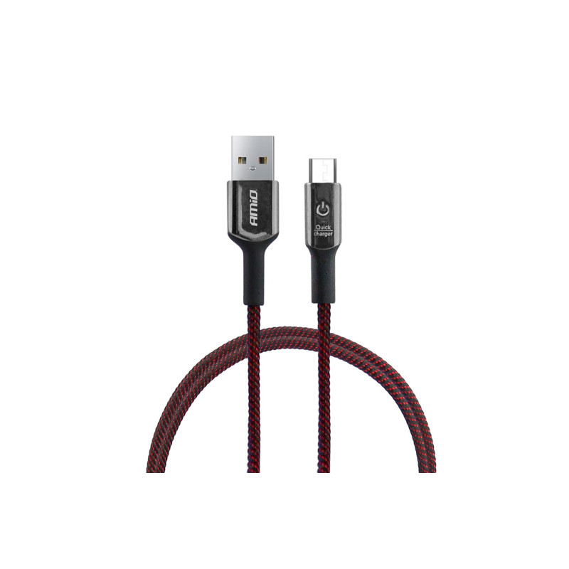 USB-kabel med mikro-USB och LED-diod 1 m UC-11 AMIO-02526