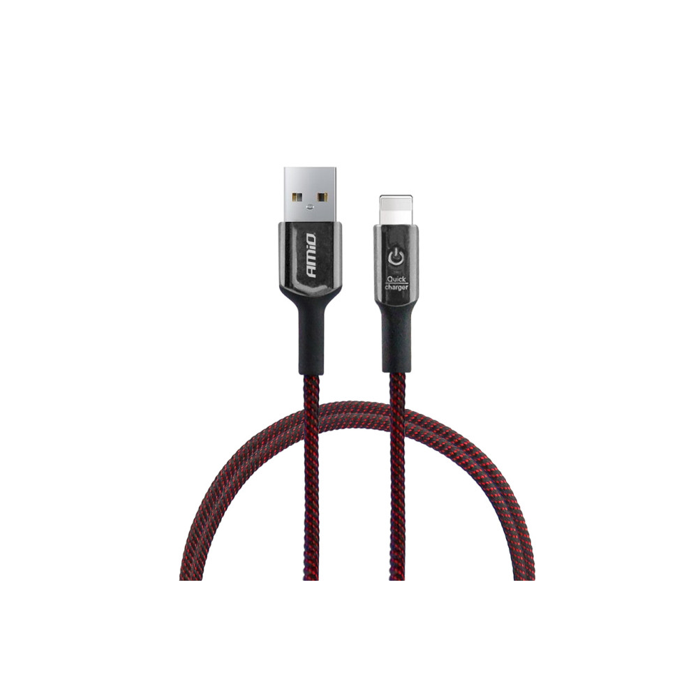Kabel usb iphone lightning z diodą led 1 m uc-10 amio-02527 Kabel usb iphone lightning z diodą led 1 m uc-10 amio-02527