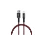 USB-iphone lightning-kabel med LED-lampa 1 m UC-10 AMIO-02527