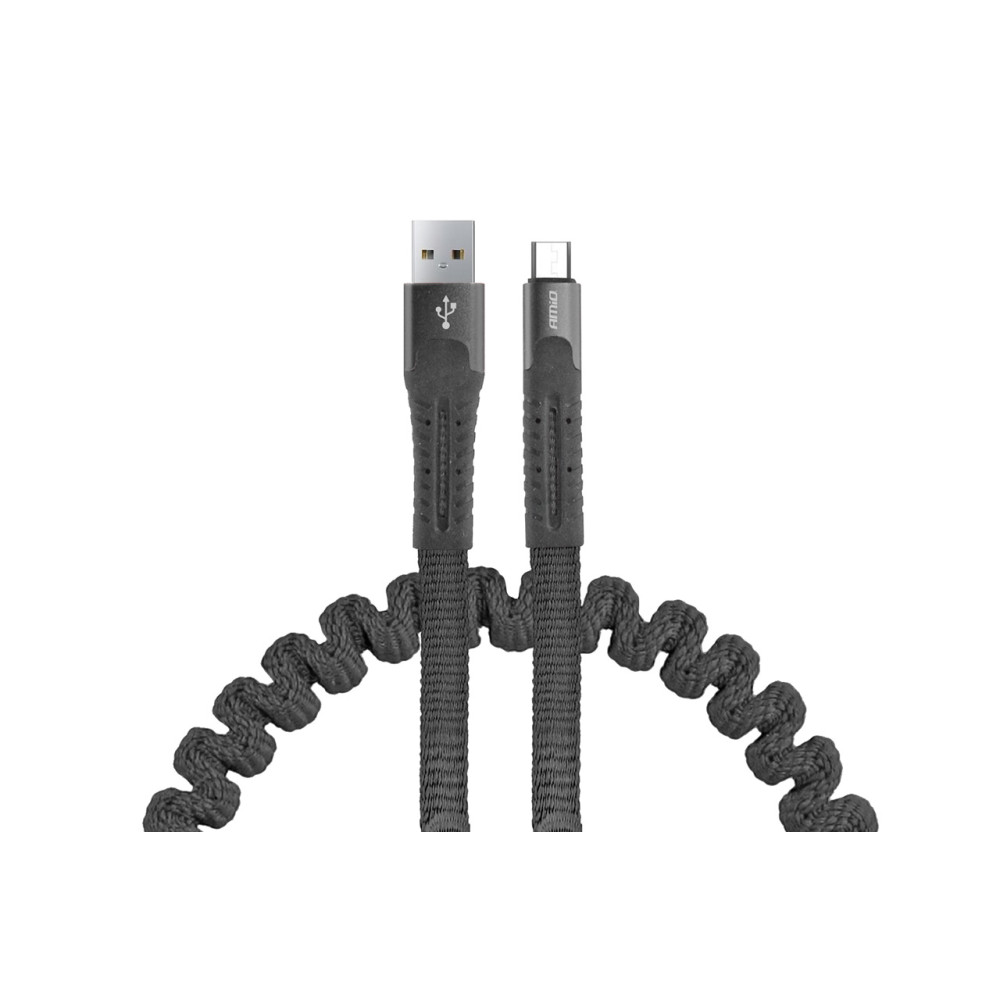 Kabel usb micro usb sprężynujący 1.2 m uc-12 amio-02529 Kabel usb micro usb sprężynujący 1.2 m uc-12 amio-02529
