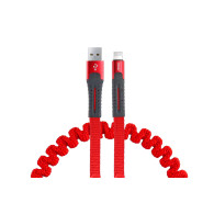 Kabel usb iphone lightning sprężynujący 1.2 m uc-13 amio-02530