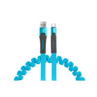 Kabel usb usb-c sprężynujący 1.2 m uc-14 amio-02531