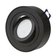 Infälld armatur, LED-rör Maclean, spotlight, SPOT, för ljuskällor MR16/GU10, svart färg, 94x32mm, rund, aluminium, MCE462 B