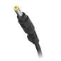 Kontakt 4,8/1,7 (18,5V/4,9A) med nätkabel för montering av Quer