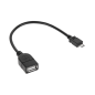 USB-kabel, A-hona till micro USB-kontakt, 20 cm