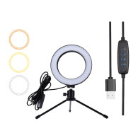 ZD67B LED-ringlampa 16 cm stativ
