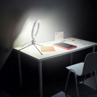 ZD67B LED-ringlampa 16 cm stativ