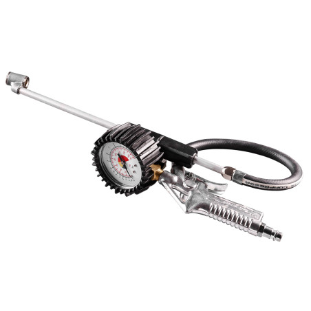 Pump med manometer med 63 mm, lång spets