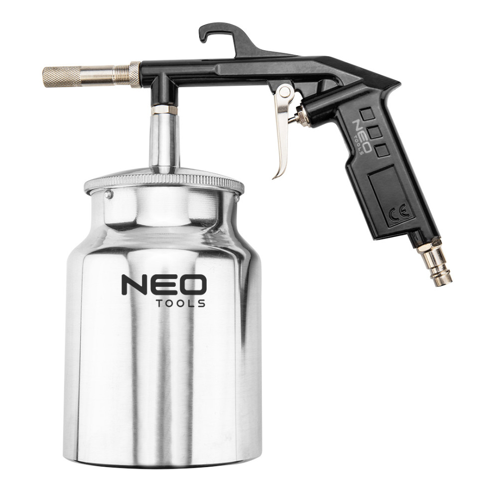 Sandblästerpistol med 1 liters behållare. Sandblästerpistol med 1 liters behållare.