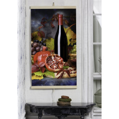 Infraröd värmare - flexibel värmepanel 430W TRIO mönster 8 vin, dimensioner 100x57cm med regulator.