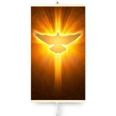 Infraröd värmare - flexibel värmepanel 430W TRIO mönster 12 duva, dimensioner 100x57cm med reglerare