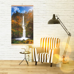 Infraröd värmare - flexibel värmepanel 430W TRIO mönster 15 vattenfall, dimensioner 100x57cm med regulator.