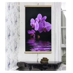 Infravärmepanel - flexibel värmepanel 430W TRIO mönster 17 lila mirakel, dimensioner 100x57cm med reglerare.