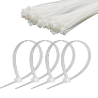 Strypklämma 2,5 mm/15 cm vit Cabletech 100 st.