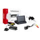 Parksensorset TFT02 4,3' med kamera HD-301-IR 4 vita sensorer