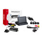 Parkeringssensorset TFT02 4,3' med kamera HD-305-LED 4 svarta sensorer