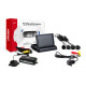 Parkeringssensorset TFT02 4,3' med kamera HD-305-LED 4 svarta sensorer