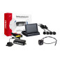 Parkeringssensorset tft02 4,3' med kamera hd-310 4 svarta sensorer