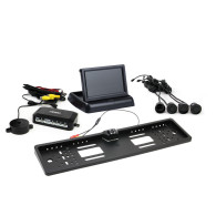 Zestaw czujników parkowania tft02 4,3' z kamerą hd-402-led 4 sensory czarne