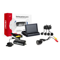Parksensorset TFT02 4,3' med kamera HD-301-IR 4 svarta sensorer 'gold'