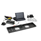 Parksensorset TFT02 4,3' med kamera HD-402-LED 4 silverfärgade sensorer