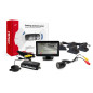 Parkeringssensorset TFT01 4,3' med kamera HD-301-IR 4 svarta sensors truck.