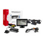 Parkeringssensorset tft01 4,3' med kamera hd-315-led 4 svarta trucksensorer
