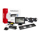 Parkeringssensorset TFT01 4,3' med HD-402-LED-kamera 4 svarta sensorer för lastbilar.