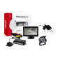 Parkeringssensorset TFT01 4,3' med kamera HD-501-IR 4 vita sensorer.