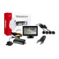 Parkeringssensorset TFT01 4,3' med HD-502-IR kamera 4 svarta sensorer