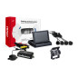 Parksensorset TFT02 4,3' med kamera HD-501-IR 4 svarta sensorer