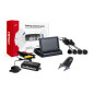 Parkeringsensorsats TFT02 4,3' med HD-kamera HD-502-IR 4 svarta sensorer