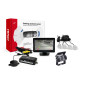 Parksensorset TFT01 4,3' med kamera HD-501-IR 4 silverfärgade sensorer