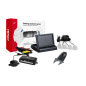 Parkeringssensorset TFT02 4,3' med HD-kamera HD-502-IR 4 silverfärgade sensorer