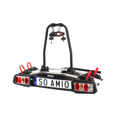 Cykelställ för bilmontering på dragkrok - 2 cyklar tbc-01/2 amio-02582