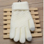 BQ19O Vinterhandskar beige