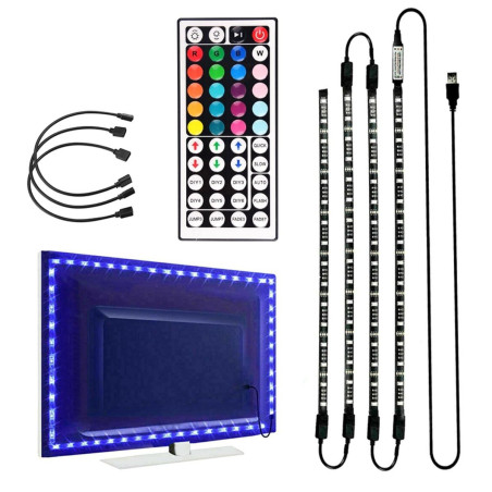 ZD4D TV LED RGB-belysning 4x50cm