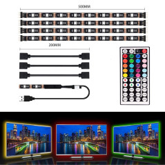 ZD4D TV LED RGB-belysning 4x50cm