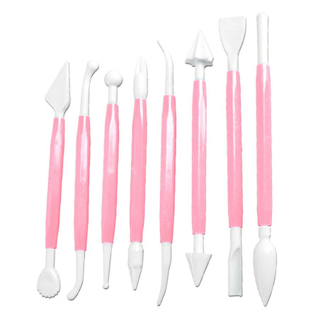 AG406L Kakelspadar för dekoration av bakverk 8 st