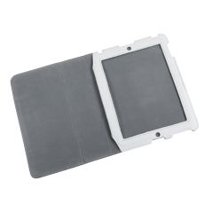 Fodral dedikerad till Apple iPad 3 i vitt läder.