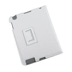 Fodral dedikerad till Apple iPad 3 i vitt läder.