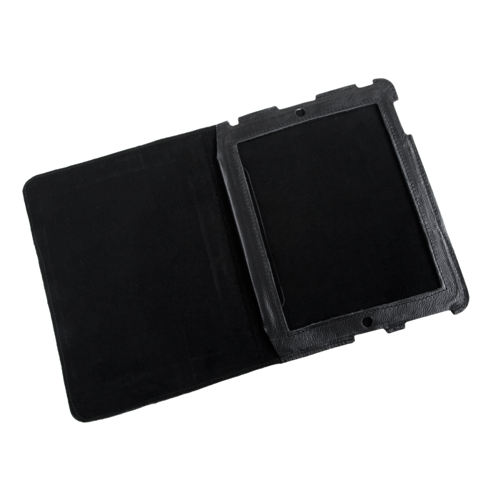 Fodral dedikerad till Apple iPad 3 i svart skinn