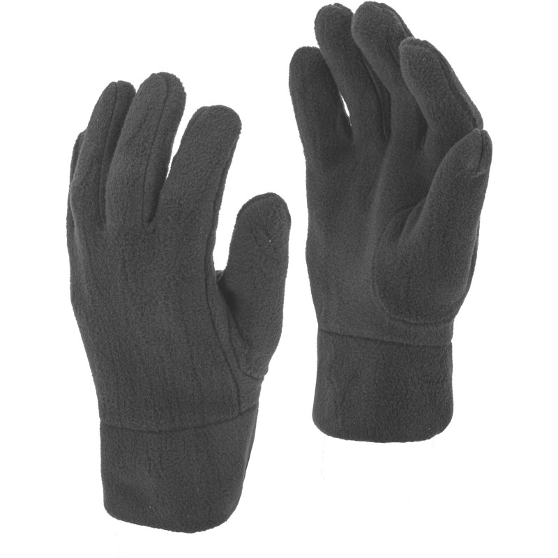 Handskar i varm fleece, svarta l251809p, kort, '9', CE, Lahti